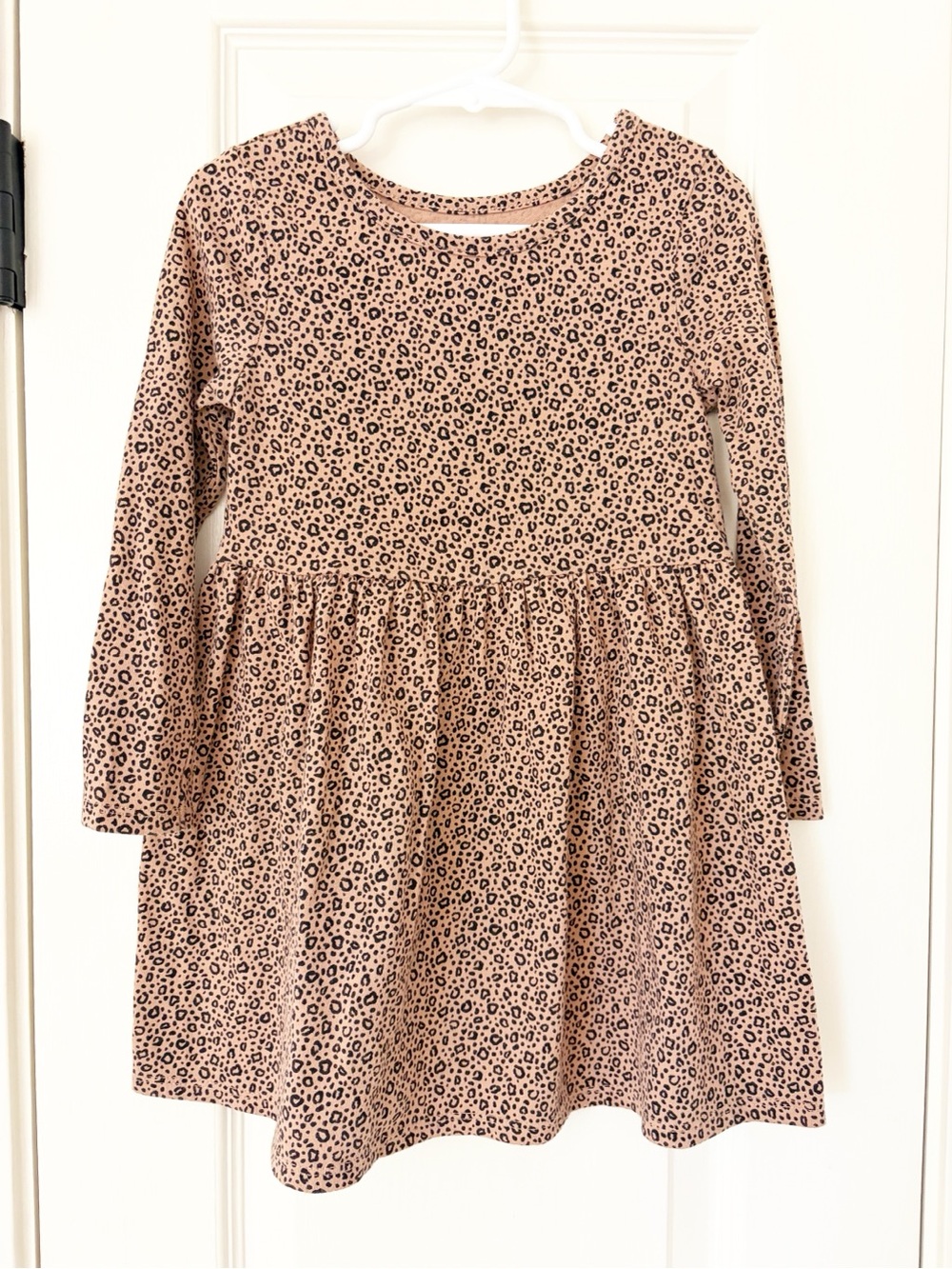 4T Cat & Jack micro cheetah long sleeve leopard play dress